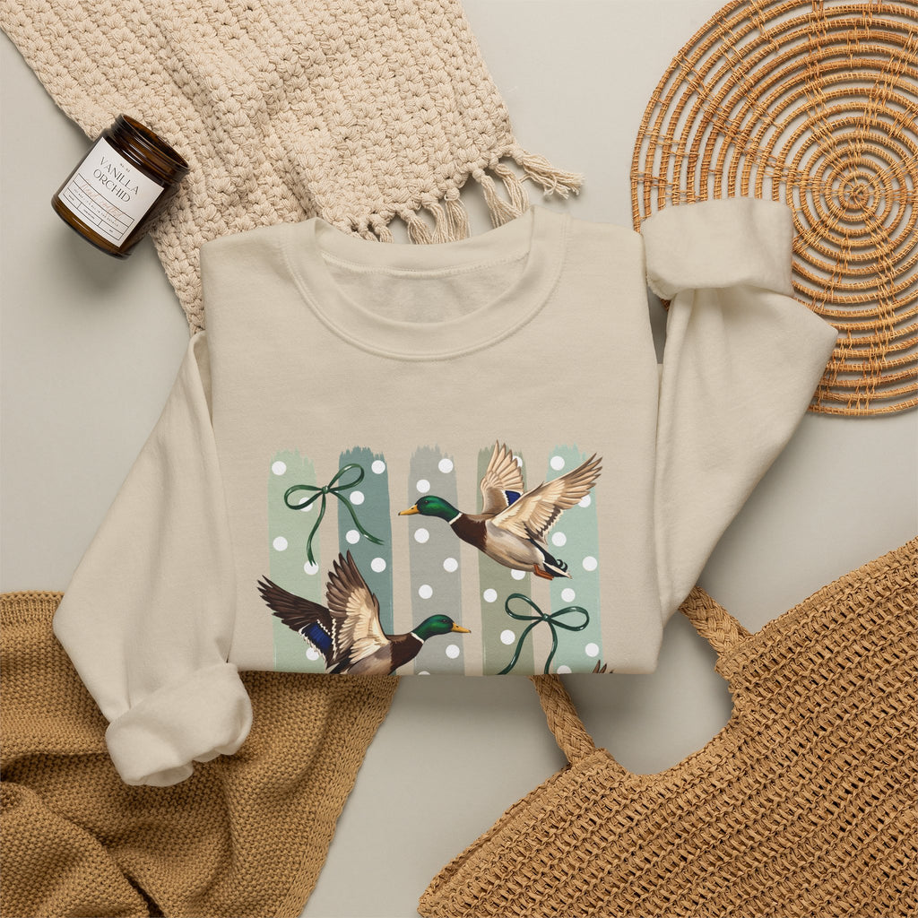 Mallards & Bows Duck Hunting Crewneck Sweatshirt