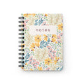Floral 'notes' Spiral Notebook — Yellow Wildflower Journal for Everyday Notes & Gifts