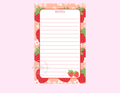 Strawberry Notepad