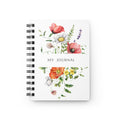 Floral Spiral Journal — "My Journal" Watercolor Wildflower Notebook