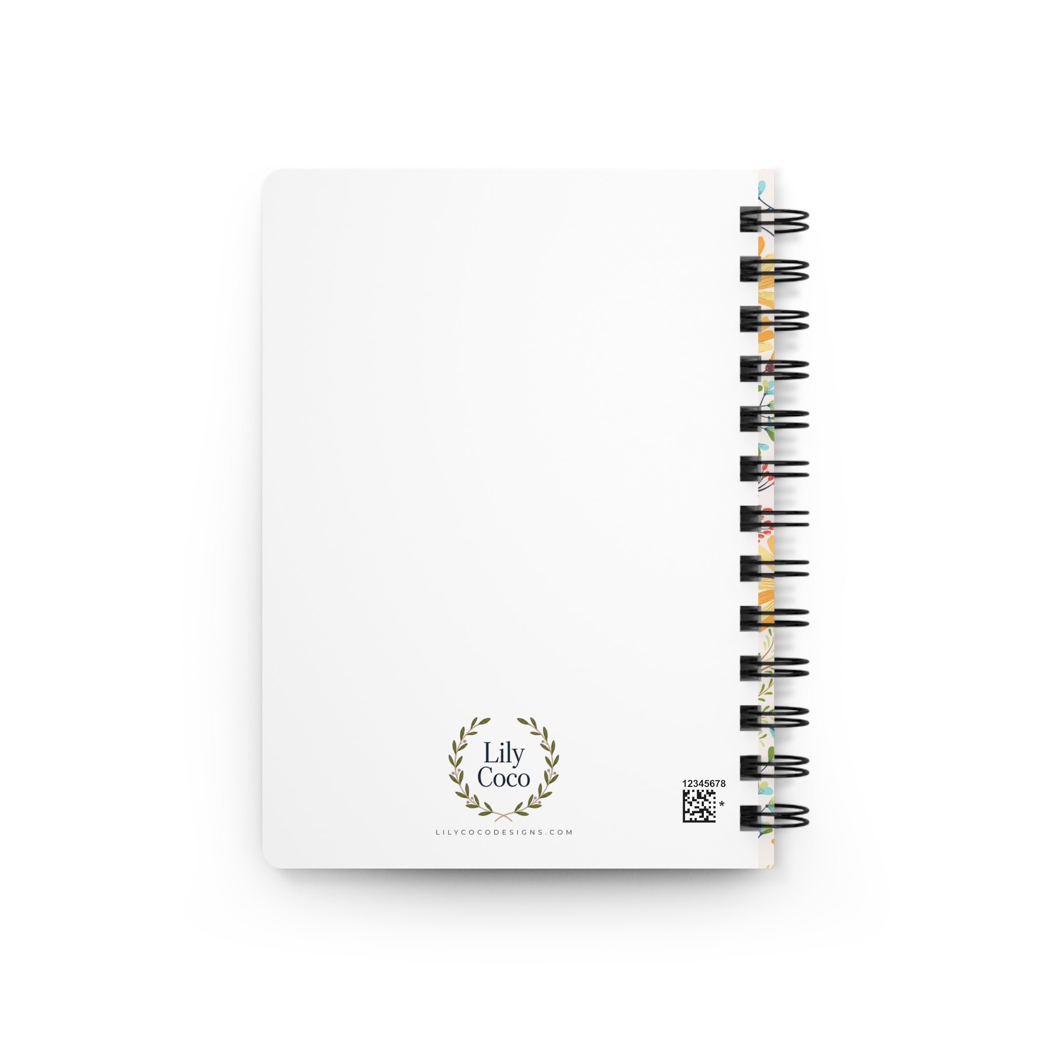 Floral 'notes' Spiral Notebook — Yellow Wildflower Journal for Everyday Notes & Gifts